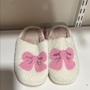 Ashland Kids Slippers with Pink Bow